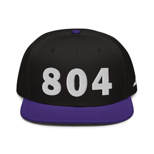 804 Area Code Snapback Hat