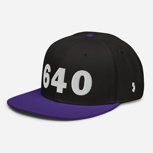 640 Area Code Snapback Hat