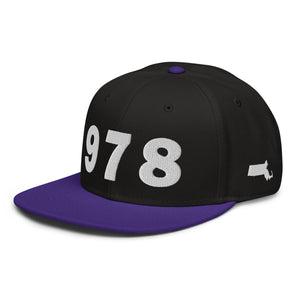 978 Area Code Snapback Hat