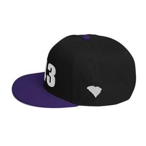 843 Area Code Snapback Hat