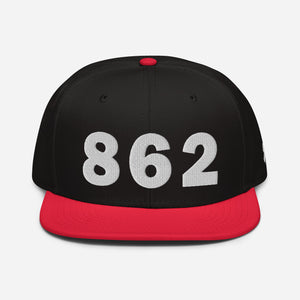 862 Area Code Snapback Hat