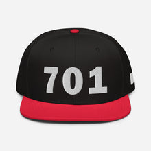 Load image into Gallery viewer, 701 Area Code Snapback Hat