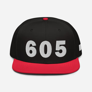 605 Area Code Snapback Hat