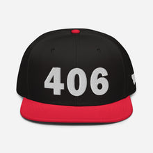 Load image into Gallery viewer, 406 Area Code Snapback Hat
