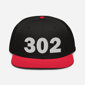 302 Area Code Snapback Hat