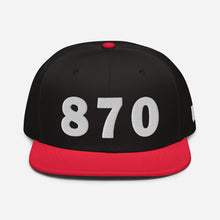 Load image into Gallery viewer, 870 Area Code Snapback Hat
