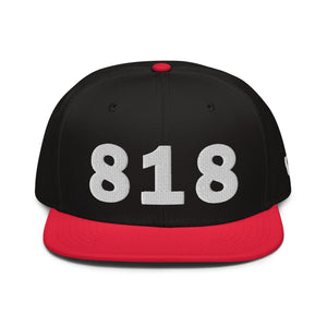 818 Area Code Snapback Hat