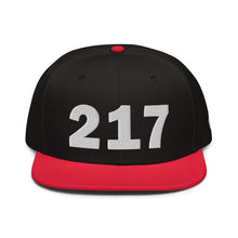 Load image into Gallery viewer, 217 Area Code Snapback Hat
