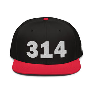 314 Area Code Snapback Hat