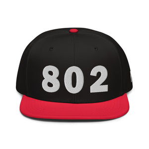 802 Area Code Snapback Hat