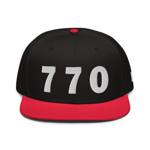 770 Area Code Snapback Hat