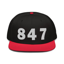 Load image into Gallery viewer, 847 Area Code Snapback Hat