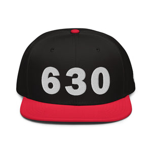 630 Area Code Snapback Hat