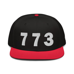 773 Area Code Snapback Hat