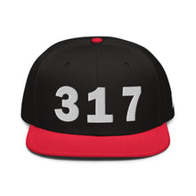 Load image into Gallery viewer, 317 Area Code Snapback Hat