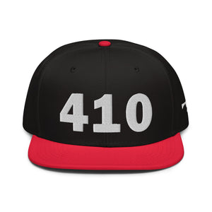 410 Area Code Snapback Hat