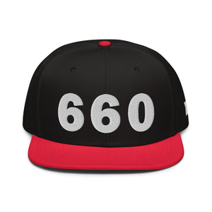 660 Area Code Snapback Hat