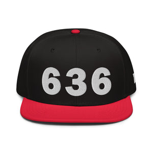 636 Area Code Snapback Hat