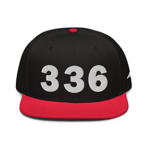 336 Area Code Snapback Hat