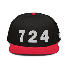 Load image into Gallery viewer, 724 Area Code Snapback Hat