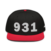 Load image into Gallery viewer, 931 Area Code Snapback Hat