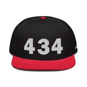 434 Area Code Snapback Hat
