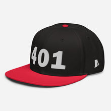 Load image into Gallery viewer, 401 Area Code Snapback Hat