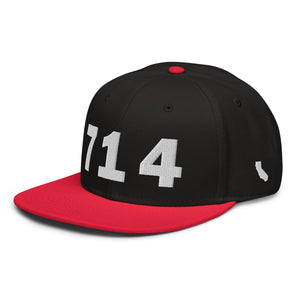 714 Area Code Snapback Hat