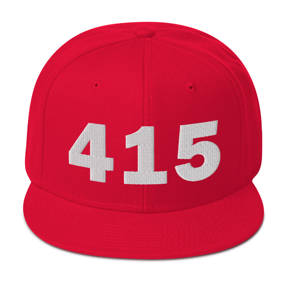 415 Area Code Snapback Hat