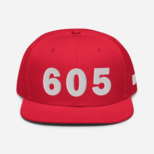 605 Area Code Snapback Hat