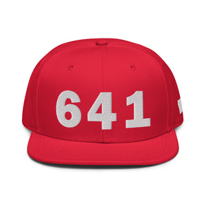 641 Area Code Snapback Hat