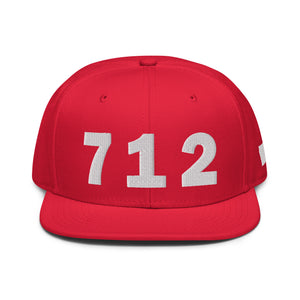 712 Area Code Snapback Hat