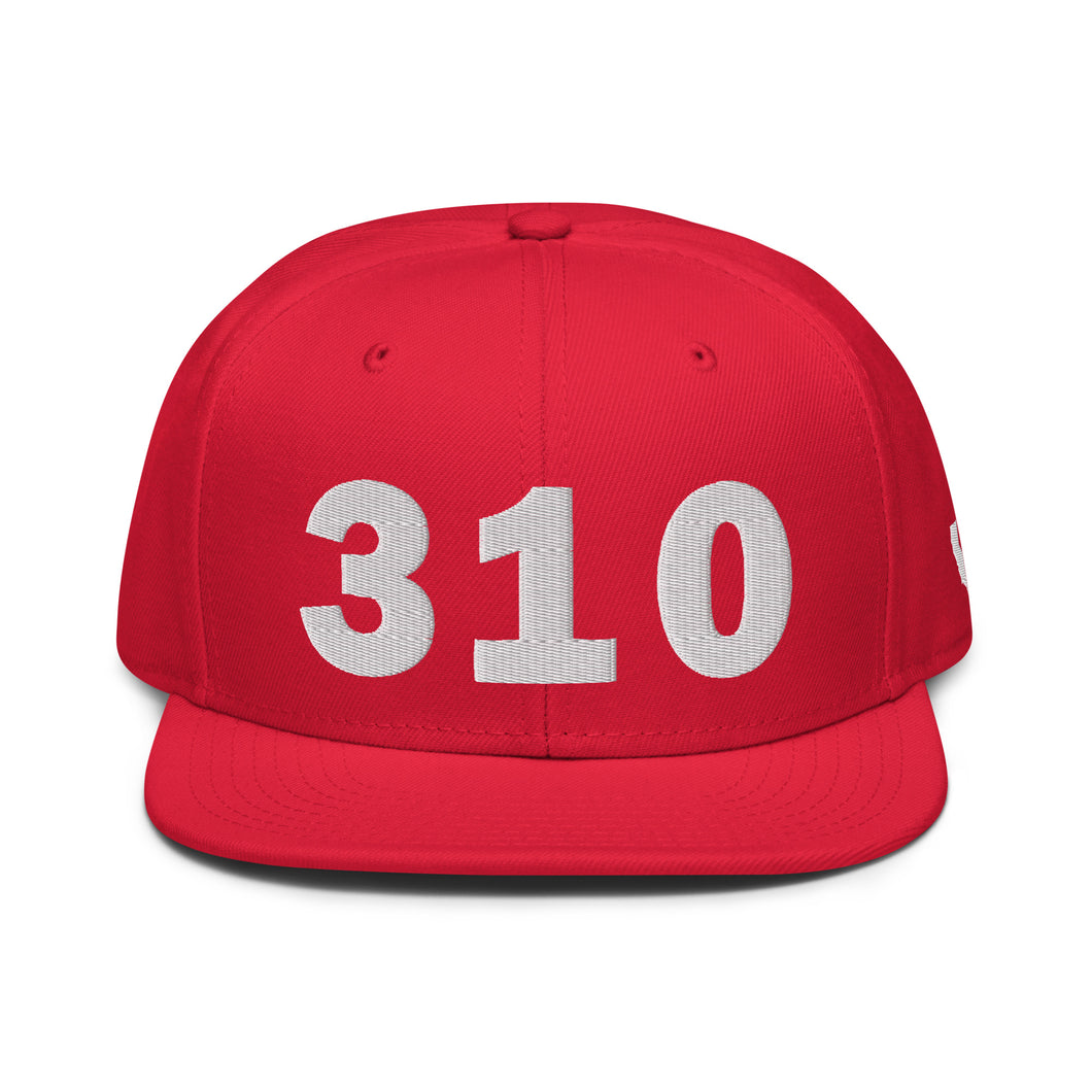 310 Area Code Snapback Hat