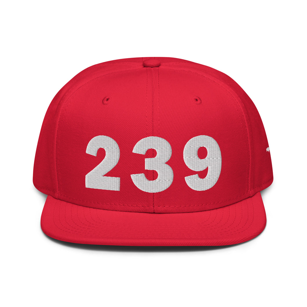 239 Area Code Snapback Hat