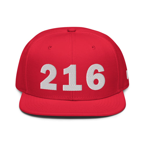 216 Area Code Snapback Hat