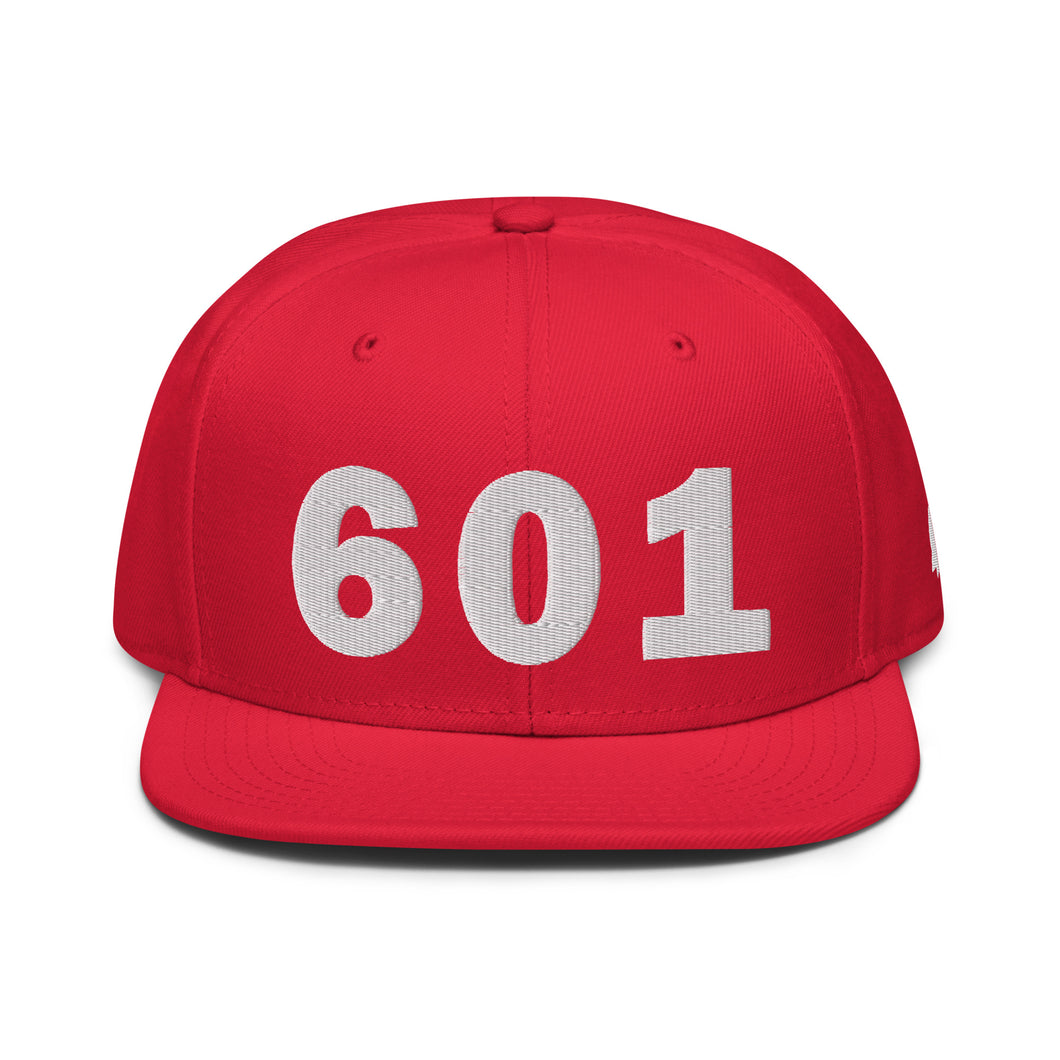 601 Area Code Snapback Hat