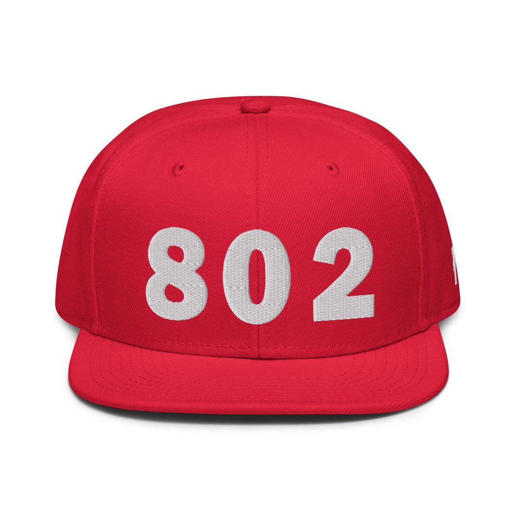 802 Area Code Snapback Hat