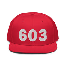 Load image into Gallery viewer, 603 Area Code Snapback Hat