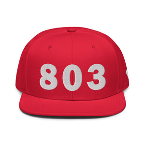 803 Area Code Snapback Hat