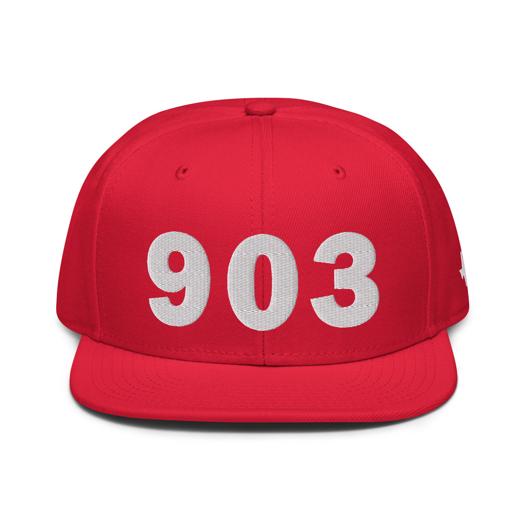 903 Area Code Snapback Hat