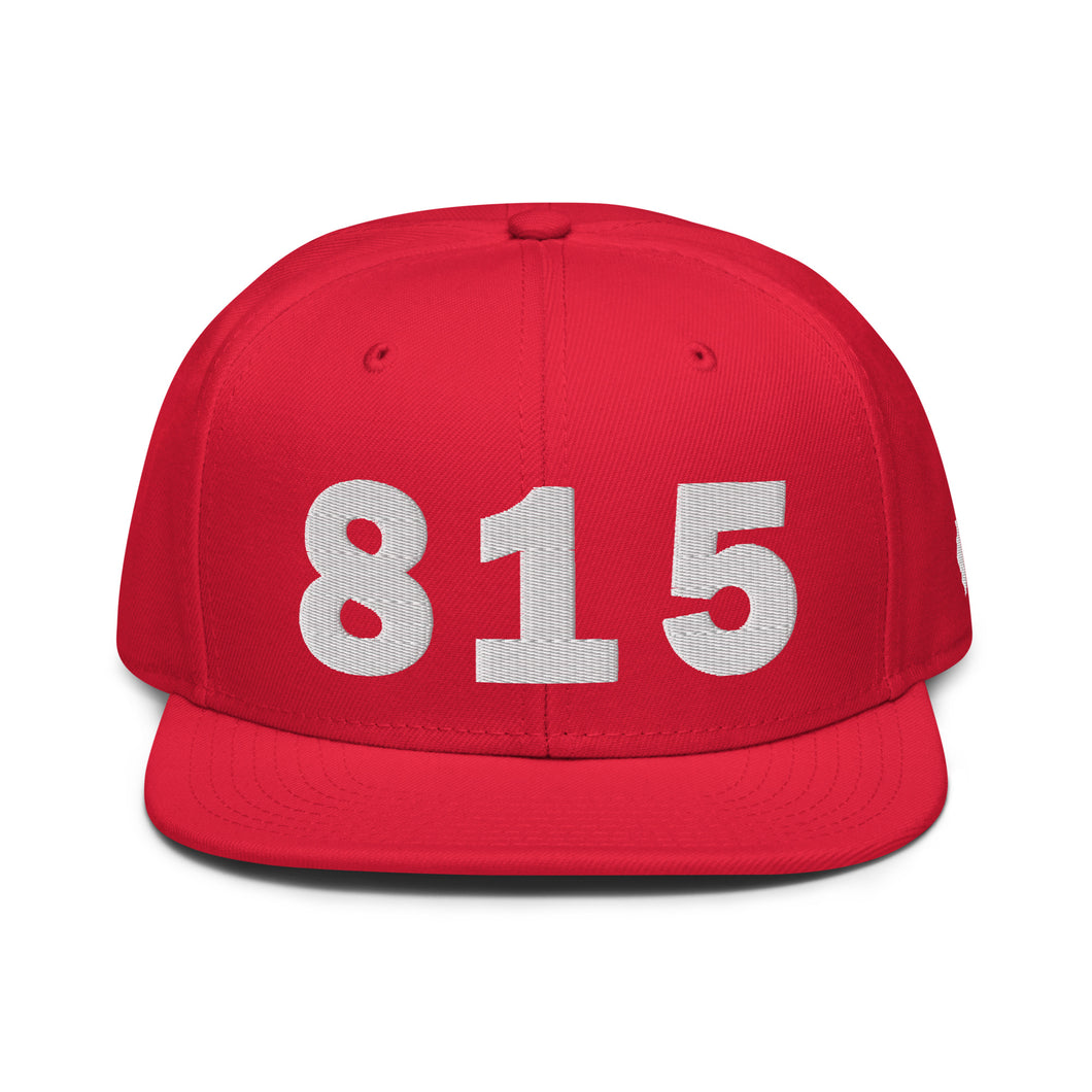 815 Area Code Snapback Hat