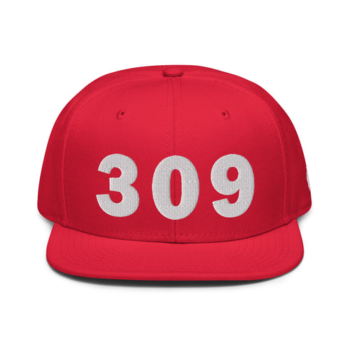 309 Area Code Snapback Hat