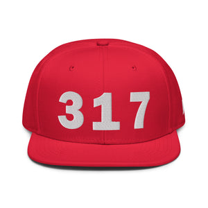 317 Area Code Snapback Hat