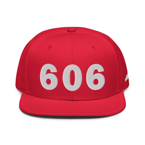 606 Area Code Snapback Hat