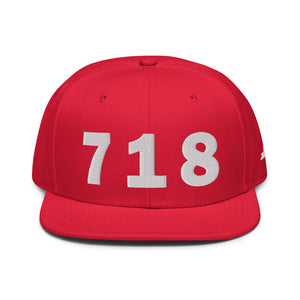 718 Area Code Snapback Hat