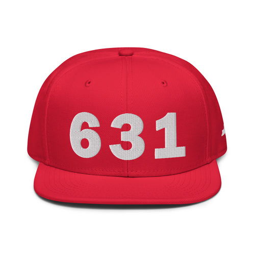 631 Area Code Snapback Hat