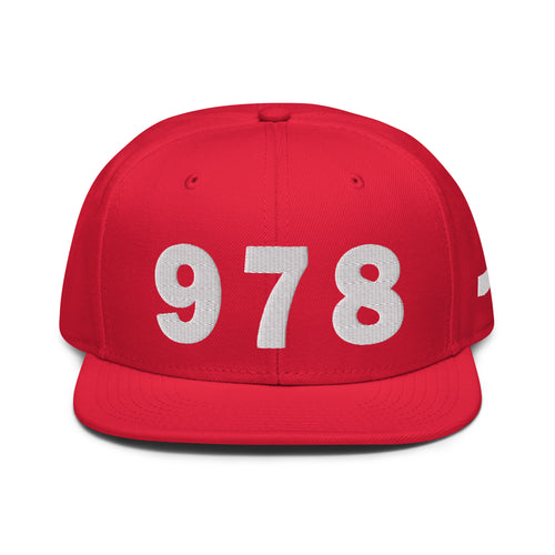 978 Area Code Snapback Hat