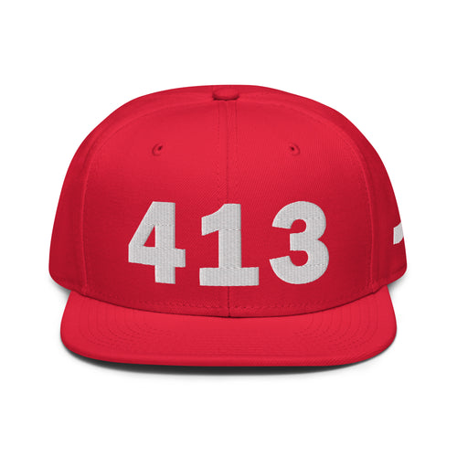 413 Area Code Snapback Hat