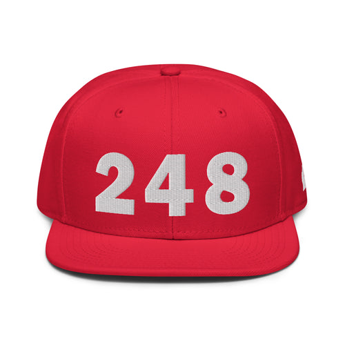 248 Area Code Snapback Hat