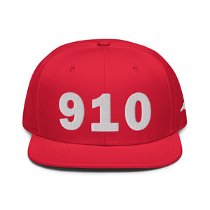 910 Area Code Snapback Hat